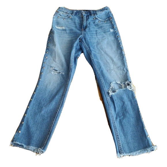 Abercrombie & Fitch Denim - Abercrombie & Fitch Women's Jeans Annie High-rise Girlfriend Sz 0R/25 Distress